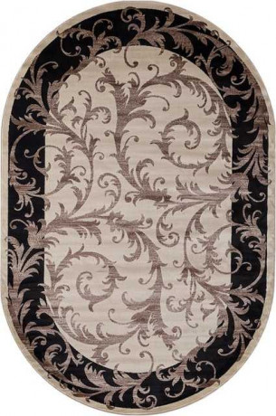 Ковёр COLIZEY-D156-CREAM-BLACK-OVAL