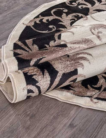 Ковёр COLIZEY-D156-CREAM-BLACK-OVAL