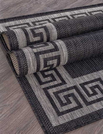 Ковёр VEGAS-S002-BLACK-GRAY-STAN