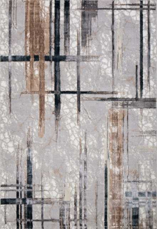 Турецкий ковер PERU-C071A-D-GREY-SHIRINK-BLUE-FDY-STAN