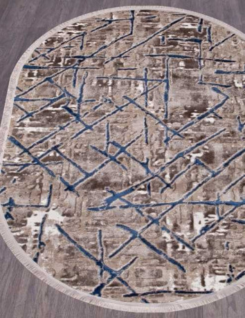 Турецкий ковер REGINA-O0280-035-NAVY-OVAL