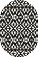 Овальный ковер PLATINUM T624 BLACK