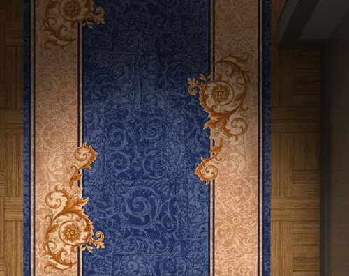 Дорожка паласная Ариадна красная