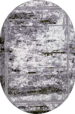Турецкий ковер SATINE-S107B-KOYU-GREY-COKEN-GREEN-OVAL