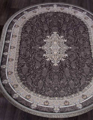 Иранский ковер FARSI 1200 G247-DARK-GRAY-OVAL