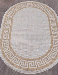 Ковёр VEGAS-S002-CREAM-OVAL