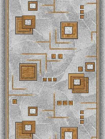 Дорожка паласная Кубик бежевый