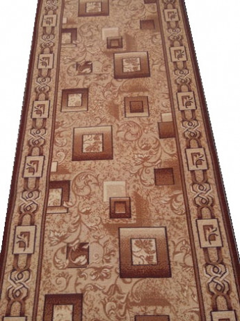 Дорожка паласная Кубик бежевый