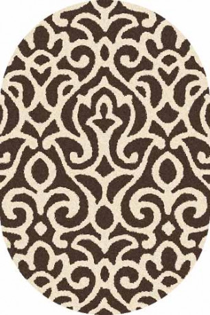 Овальный ковер PLATINUM T627 BROWN