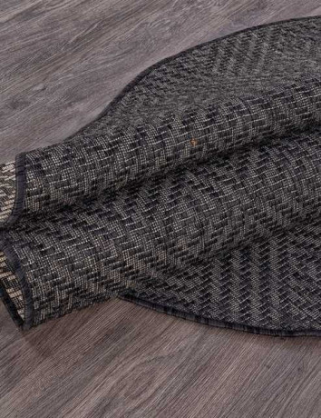 Ковёр VEGAS-S115-BLACK-OVAL