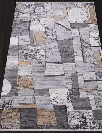 Турецкий ковер MILANO-21096A-CREAM-L-GREY-STAN