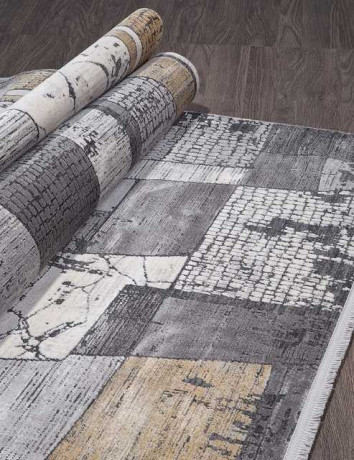 Турецкий ковер MILANO-21096A-CREAM-L-GREY-STAN