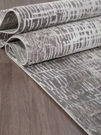 Турецкий ковер TEMPO-01606C-C-POLY-L-GREY-WHITE-STAN