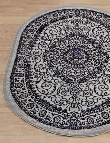 Турецкий ковер STYLE-ML002-035-NAVY-OVAL