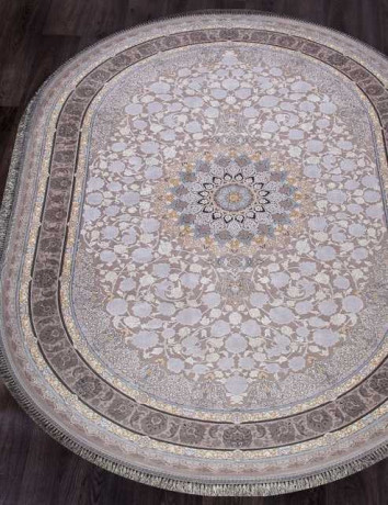 Иранский ковер FARSI 1200 G255-LIGHT-GRAY-OVAL