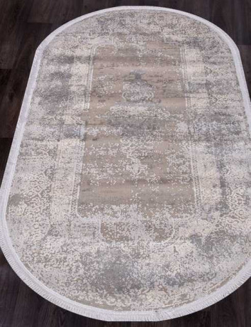 Турецкий ковер ATLAS-9307-GREY-GREY-OVAL