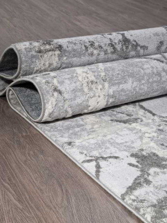 Турецкий ковер VALENTINO-M006A-D-GREY-SHRINK-D-GREY-STAN