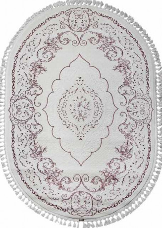 Турецкий ковер HUNKAR-07857A-FUCHSIA-WHITE-OVAL