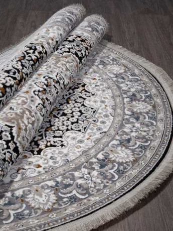 Турецкий ковер CASABLANKA-9734A-BLACK-OVAL