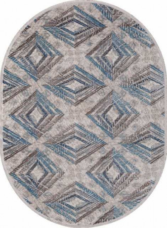 Ковёр MOROCCO-D855-BLUE-OVAL