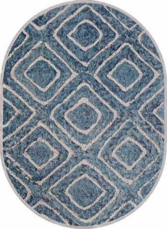 Ковёр MOROCCO-D856-BLUE-OVAL