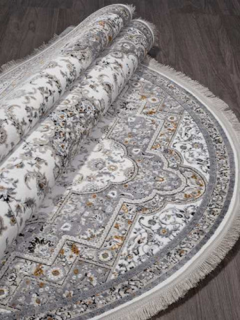 Турецкий ковер CASABLANKA-9755A-WHITE-OVAL