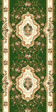 Ковровая дорожка (тканная) Diana 5 зеленый