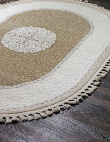 Турецкий ковер HUNKAR-07908A-BROWN-BROWN-OVAL