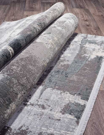 Турецкий ковер OLIMPOS-M412A-CREAM-D-GRAY-STAN