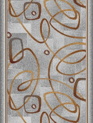 Дорожка паласная Червяк Серый