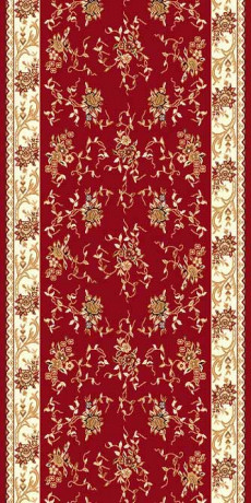 Ковровая дорожка (тканная) Diana 9 красный