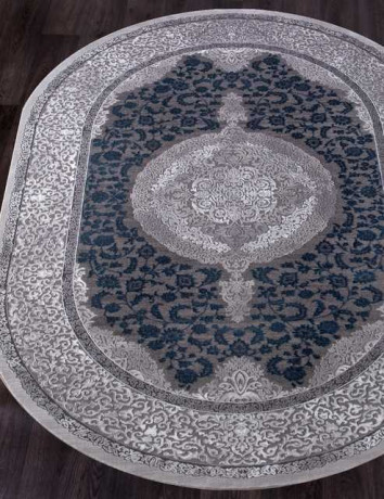 Турецкий ковер QUANTUM-03014G-GREY-GREY-OVAL