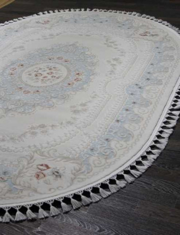 Турецкий ковер HUNKAR-07926T-BLUE-BLUE-OVAL