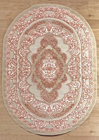 Турецкий ковер STYLE-N7668-055-PINK-OVAL