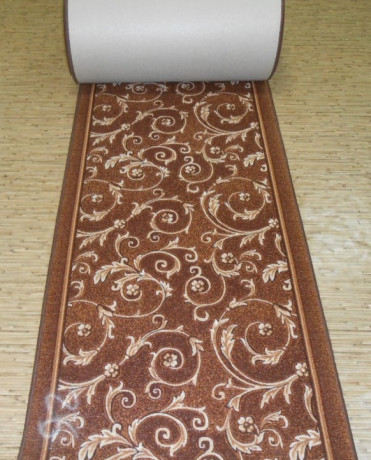 Дорожка паласная Вензель коричневый