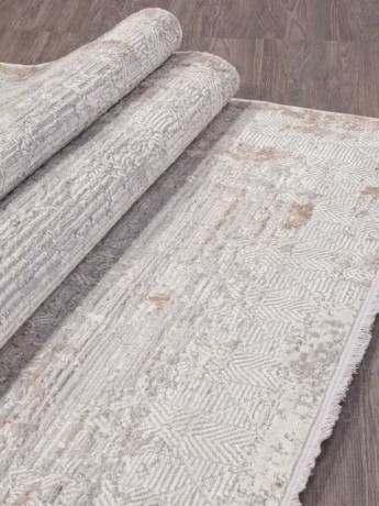 Турецкий ковер ALANYA-22400A-WHITE-GREY-SHR-STAN