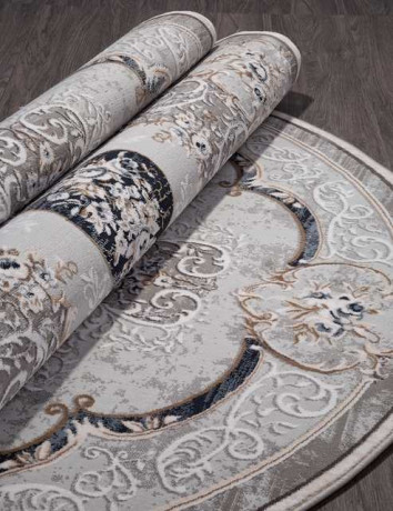 Турецкий ковер BABIL-34786-030-BLUE-OVAL