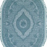 Турецкий ковер HUNKAR-07931-BLUE-BLUE-OVAL