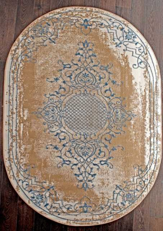 Турецкий ковер STYLE-Q5521-031-BLUE-OVAL
