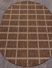 Ковёр VEGAS-S004-BROWN-OVAL