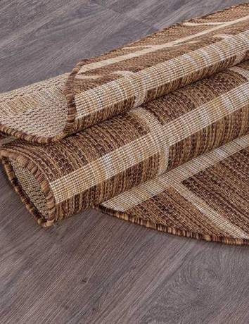 Ковёр VEGAS-S004-BROWN-OVAL