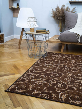 Паласное покрытие ''Вензель этюд Коричневый''