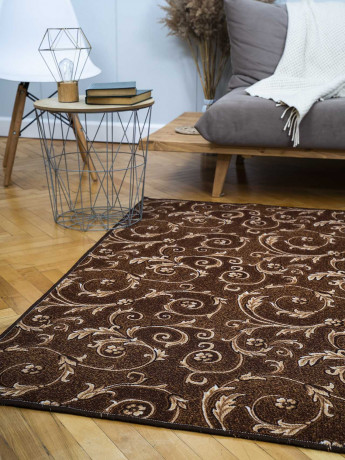 Паласное покрытие ''Вензель этюд Коричневый''