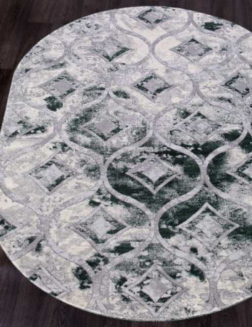 Турецкий ковер MARDAN-5023A-COKEN-D-GREY-GREEN-OVAL