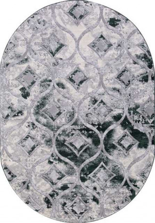 Турецкий ковер MARDAN-5023A-COKEN-D-GREY-GREEN-OVAL
