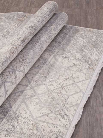 Турецкий ковер ALANYA-22562A-WHITE-L-GREY-STAN