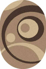 Овальный ковер PLATINUM T151 D.BEIGE
