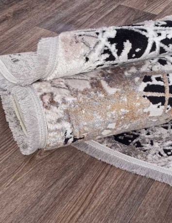 Турецкий ковер RAMIYA-18708S-D-BEIGE-GREY-OVAL