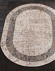 Ковёр ERKAPLAN RODOS-7442A-L-BLUE-CREAM-OVAL