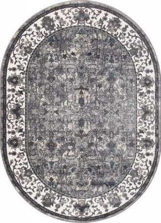 Ковёр ATLANTIS-D741-CREAM-GRAY-OVAL